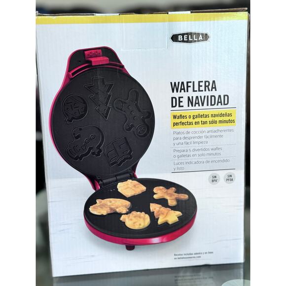 Bella Christmas Waffle Maker NEW - Picture 7 of 7